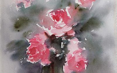 Aguarela - Rosas 3